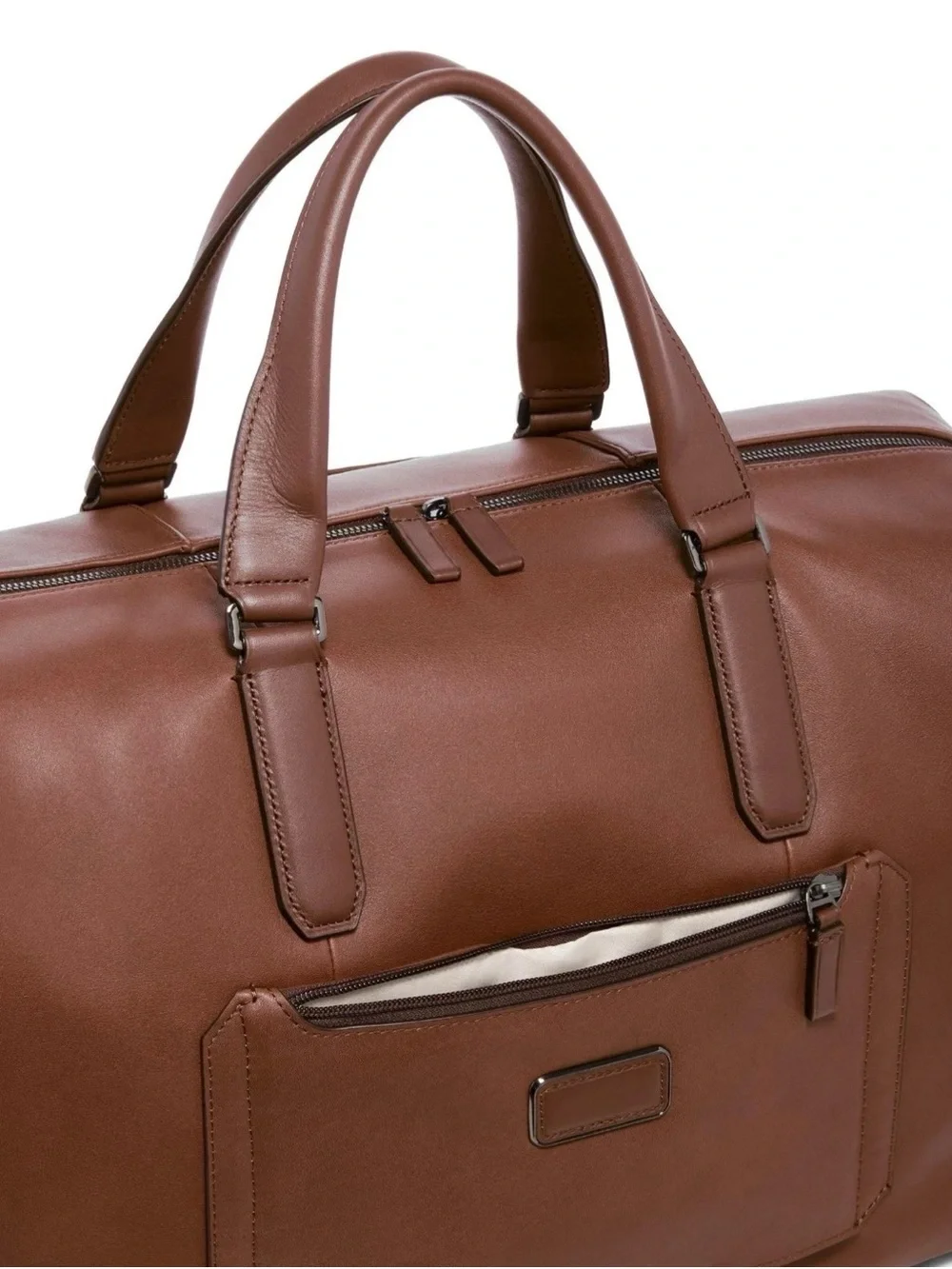 Tumi Brown Leather Travel Duffel Bag NWT